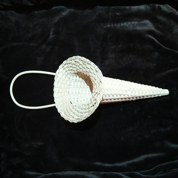 Wicker Wall Hanging Sconces - White - Picture 6 of 9